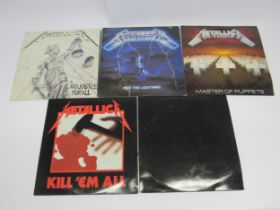METALLICA: Five LPs to include 'Kill Em All' (MFN 7), 'Master Of Puppets' (MFN 60), 'Ride The