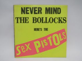 SEX PISTOLS: 'Never Mind The Bollocks Here's The Sex Pistols' UK 12 track LP, 11 track rear sleeve