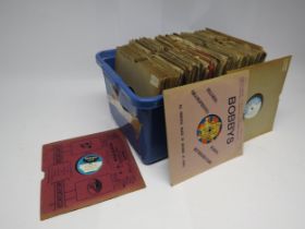 A collection of 10" shellac 78rpm records, various labels including Oriole, Tempo, Top Rank and