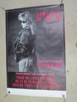 Five 1980s billboard promotional posters comprising Alison Moyet 'Ordinary Girl', Samantha Fox '