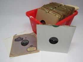 A collection of 10" shellac 78rpm records on the London label, numerous Rock & Roll titles including