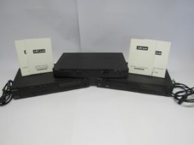 Three boxed Arcam hi-fi separates to include Delta 60 integrated stereo amplifier, Alpha 1 CD player