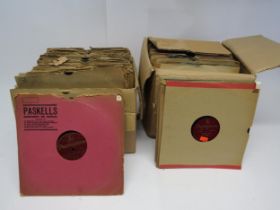 A collection of Parlophone E series 10" shellac 78rpm records including rare Gwen Rogers Musical