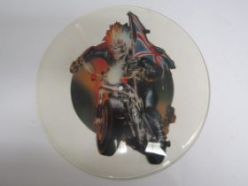 IRON MAIDEN: 'Infinite Dreams' uncut 7" picture disc (12" cutting). Uncut test pressing for the