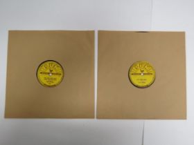 CARL PERKINS: Two 10" shellac 78rpm records on the Sun Records label to include 'Let The Juke Box