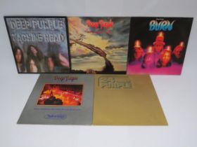 DEEP PURPLE: Five LPs to include 'Machine Head' with fold out poster (TPSA 7504), 'Stormbringer' (