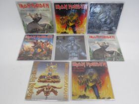 IRON MAIDEN: A group of eight special edition or coloured vinyl 7" singles, some duplicates,