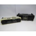 Two Sharp portable radio cassette players (2)