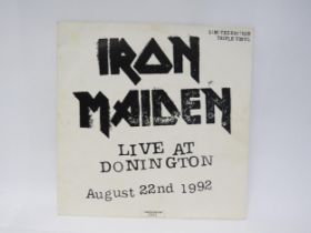 IRON MAIDEN: 'Live At Donington 1992' triple LP, limited edition no.0941 (DON 1, vinyl VG-EX, sleeve