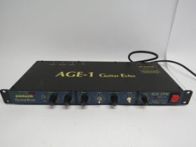 An Amtech AGE-1 guitar echo rack unit and T.C. Electronic M350 reverb processor (2, a/f)