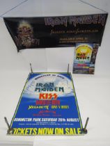IRON MAIDEN: An Original 'Monsters Of Rock' Donington 1988 concert poster featuring Iron Maiden,