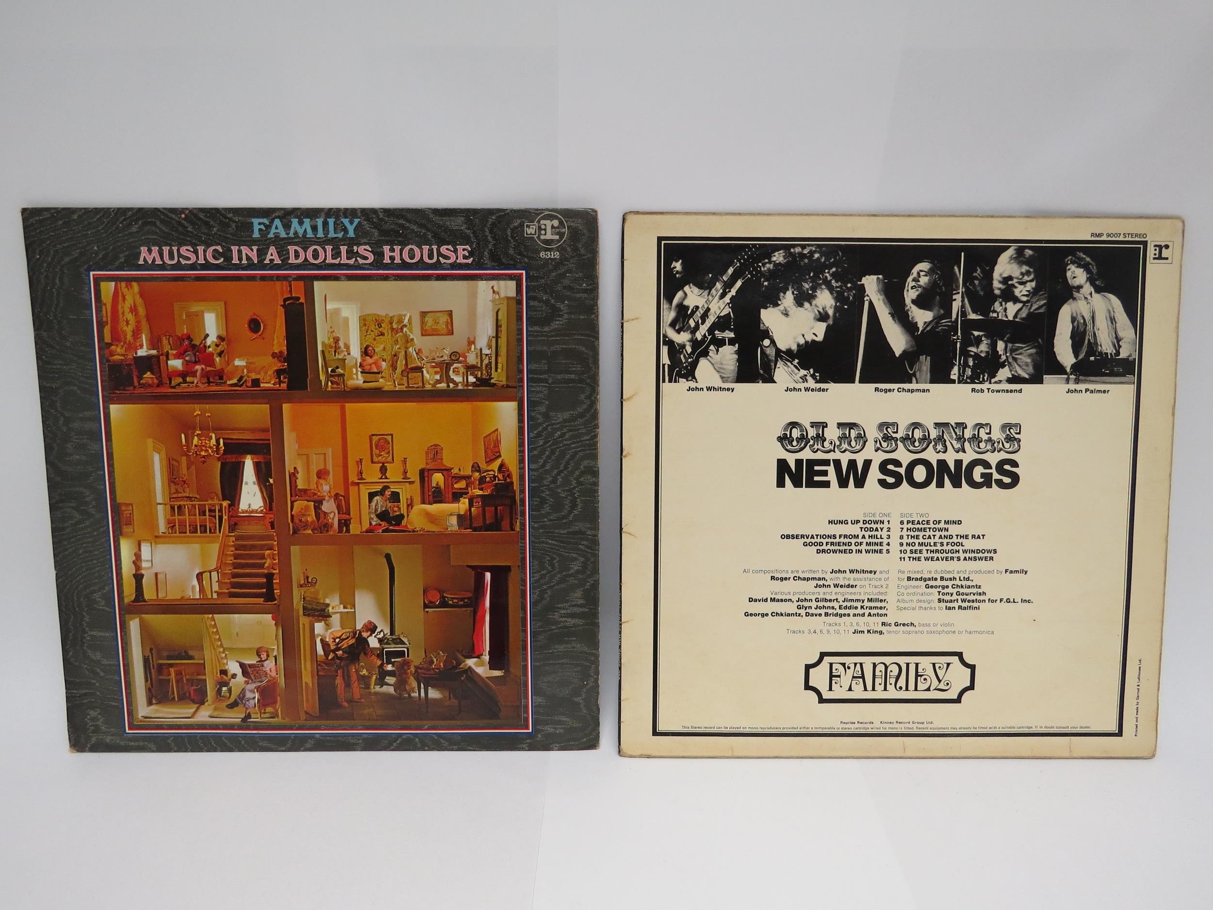 FAMILY: Two original UK stereo LPs on Reprise to include 'Music In A Dolls House' (RSLP 6312,