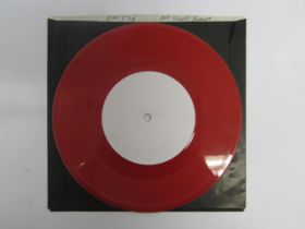 IRON MAIDEN: 'Out Of The Silent Planet' 7" single on red vinyl, white label pressing (EM 576,
