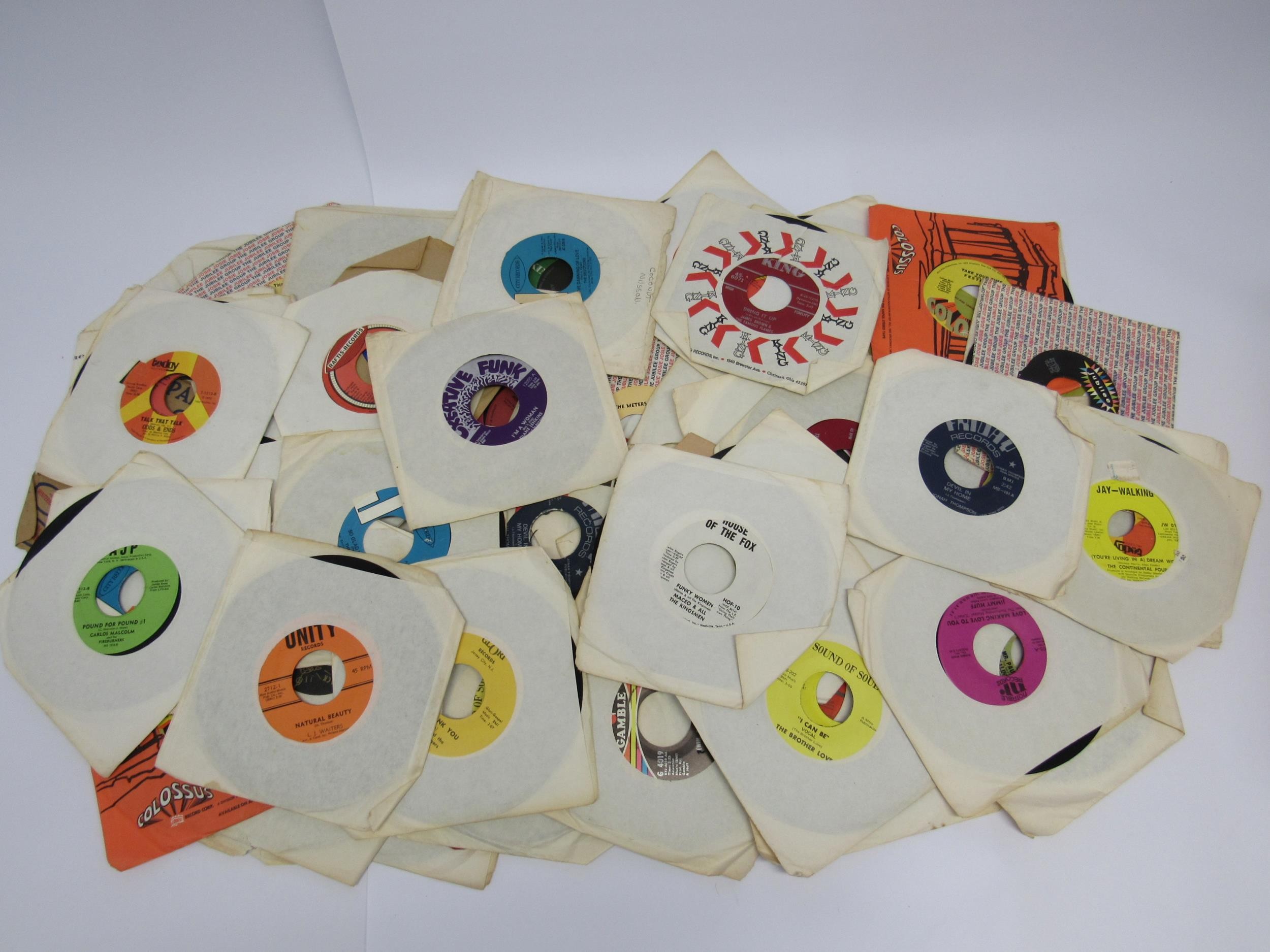 A collection of US Funk, Soul, Gospel and R&B 7" singles including The Meters, Bobby Wilson, The
