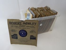 A collection of 10" shellac 78rpm records on the Philips label including several late Marty Wilde