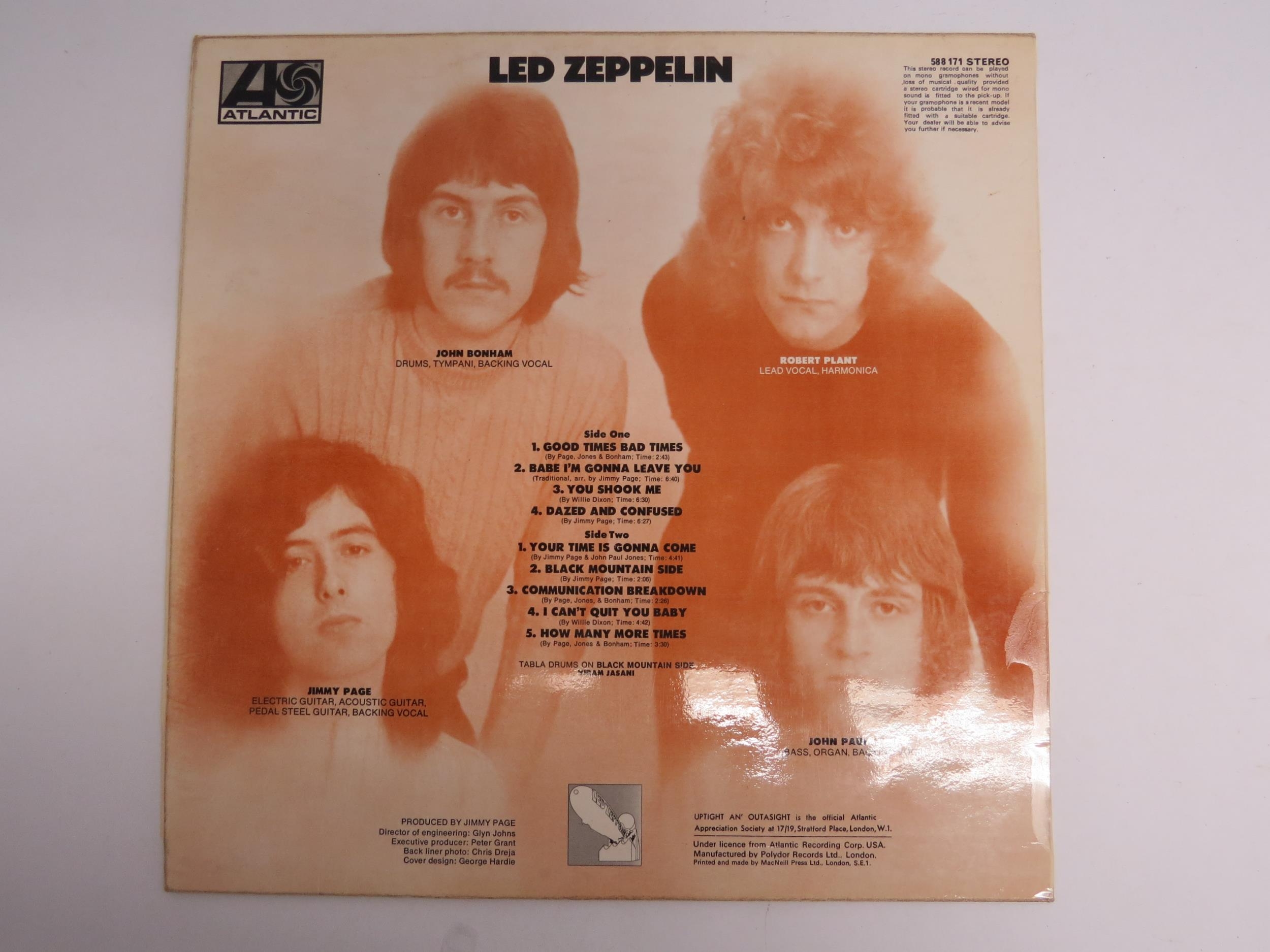 LED ZEPPELIN: 'Led Zeppelin' LP, 1969 UK pressing, plum Atlantic labels with "Warner Bros. / 7 - Image 2 of 4