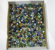 A good quantity of vintage marbles