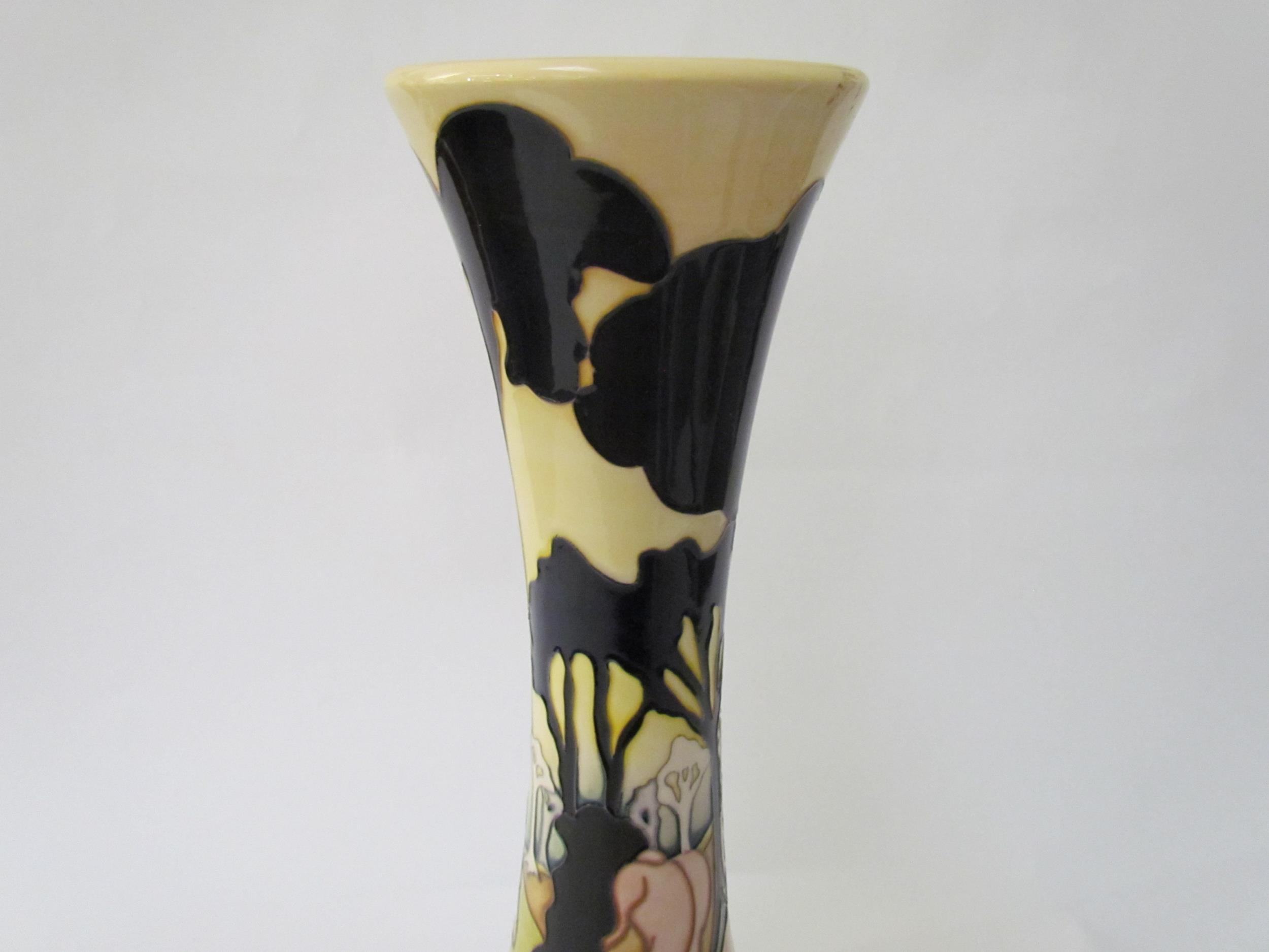 A Moorcroft Moonshadows Trial pattern vase, 40.5cm tall - Image 6 of 11