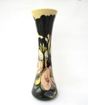 A Moorcroft Moonshadows Trial pattern vase, 40.5cm tall