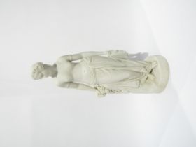 A Parianware figure marked Copeland, Art Union of London "The Dancing Girl Reposing" after W