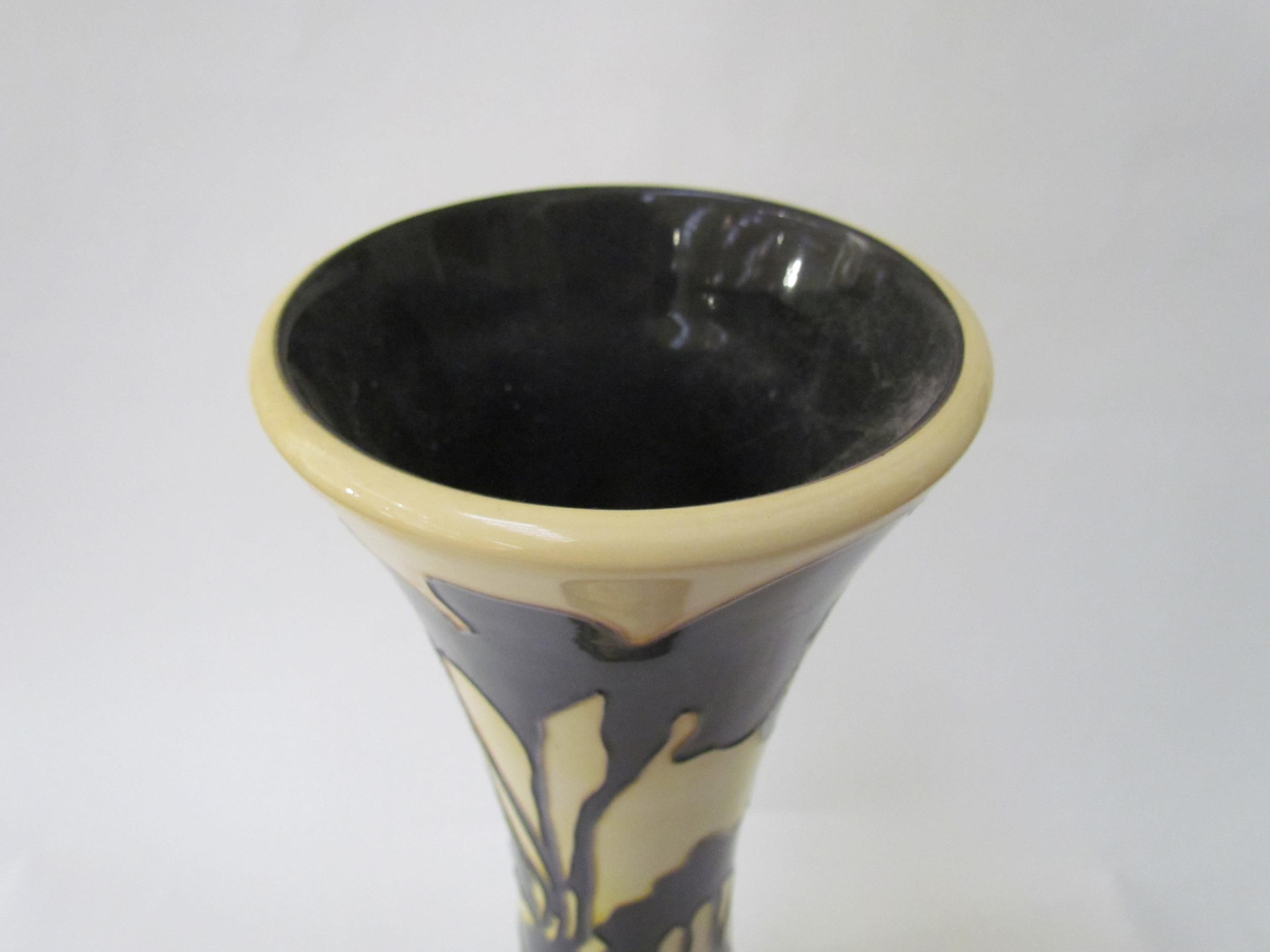 A Moorcroft Moonshadows Trial pattern vase, 40.5cm tall - Image 10 of 11