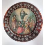 COLONIAL SCHOOL Mexico, 18thC An escudo de monja (nun's badge) depicting the Virgin of the