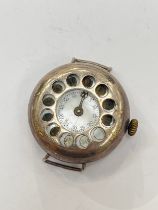 A William Henry Sparrow early 20th Century silver cased watch with Buren 15 Jewel movement. The