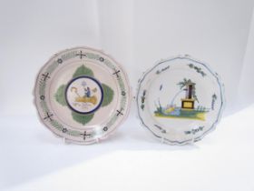 Late 18th Century French Faience revolution plate "W la Nation 1791" translates to " long live the