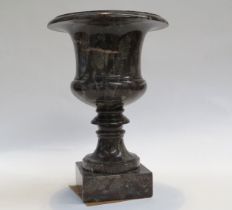 An Exquisite 19th Century coral fossil marble Campania urn, possibly Frosterly marble, 26cm tall,
