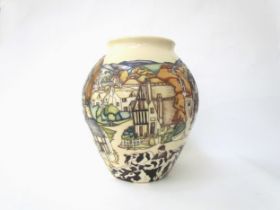 A Moorcroft "Off to Market" pattern vase, by Paul Hilditch 33/50, 27cm tall