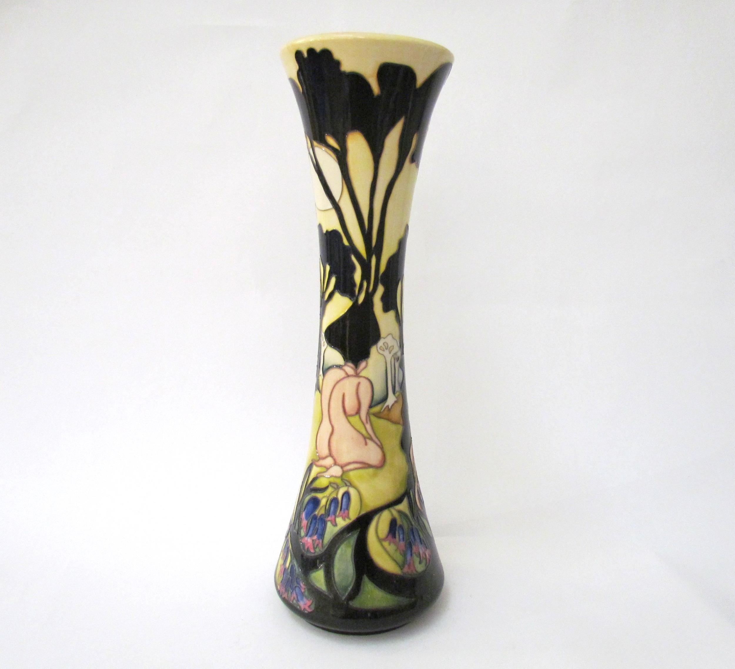A Moorcroft Moonshadows Trial pattern vase, 40.5cm tall - Image 2 of 11