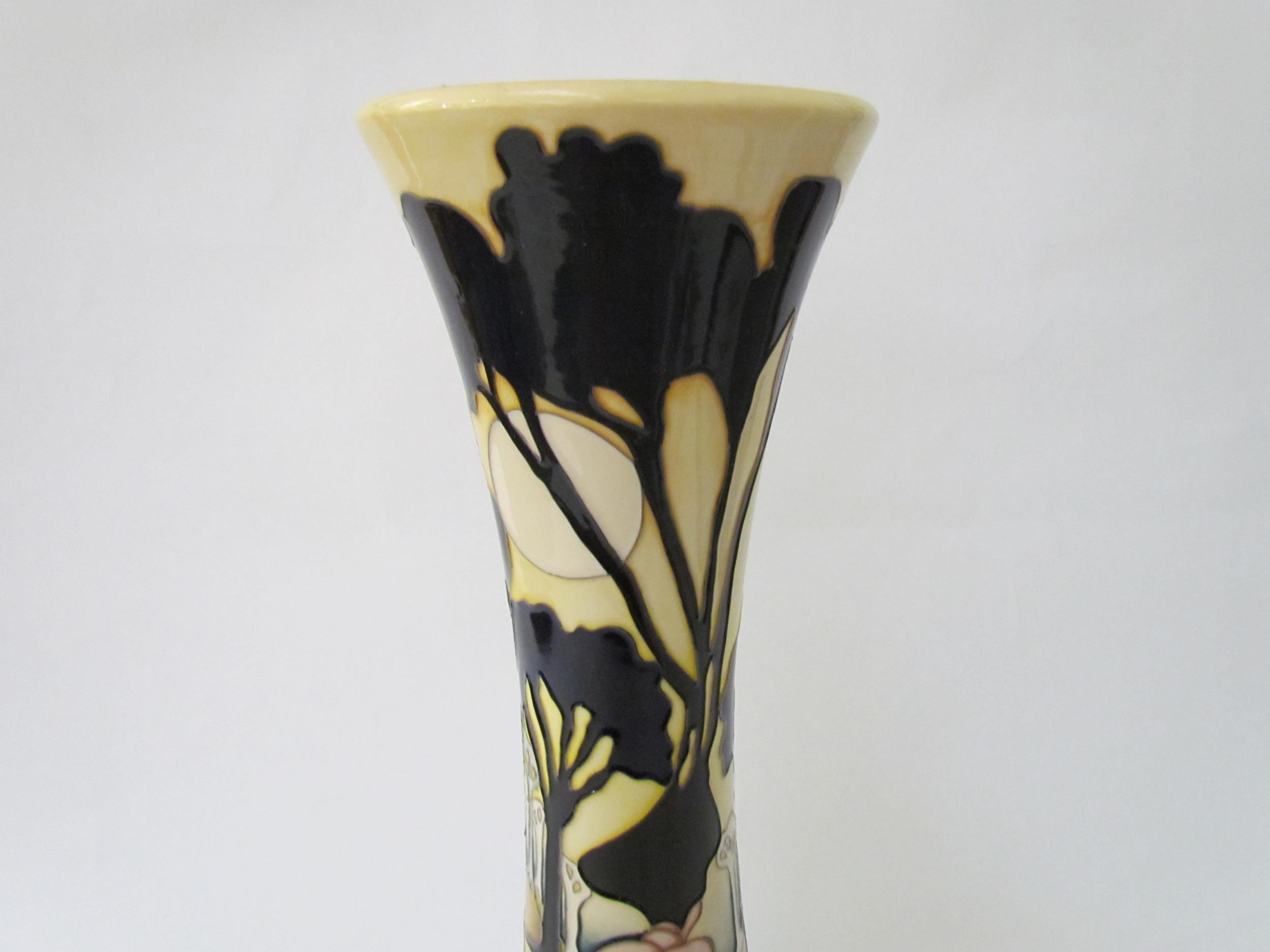 A Moorcroft Moonshadows Trial pattern vase, 40.5cm tall - Image 8 of 11