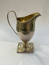 A William Hutton & Sons Ltd silver cream jug, London 1896, 13cm tall, 93g