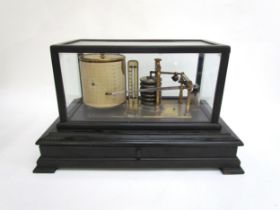 A Pastarelli and Lapkin Ltd barograph within an ebonised case
