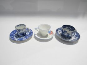 A quantity of early 19th Century English cups and saucers