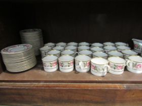 Royal Worcester tea wares including twenty-six cups, twenty small plates, twenty three saucers,