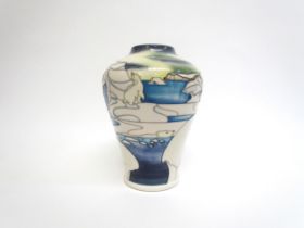 A Moorcroft Trial vase "Northern Lights" dated 3.5.17, 22cm tall