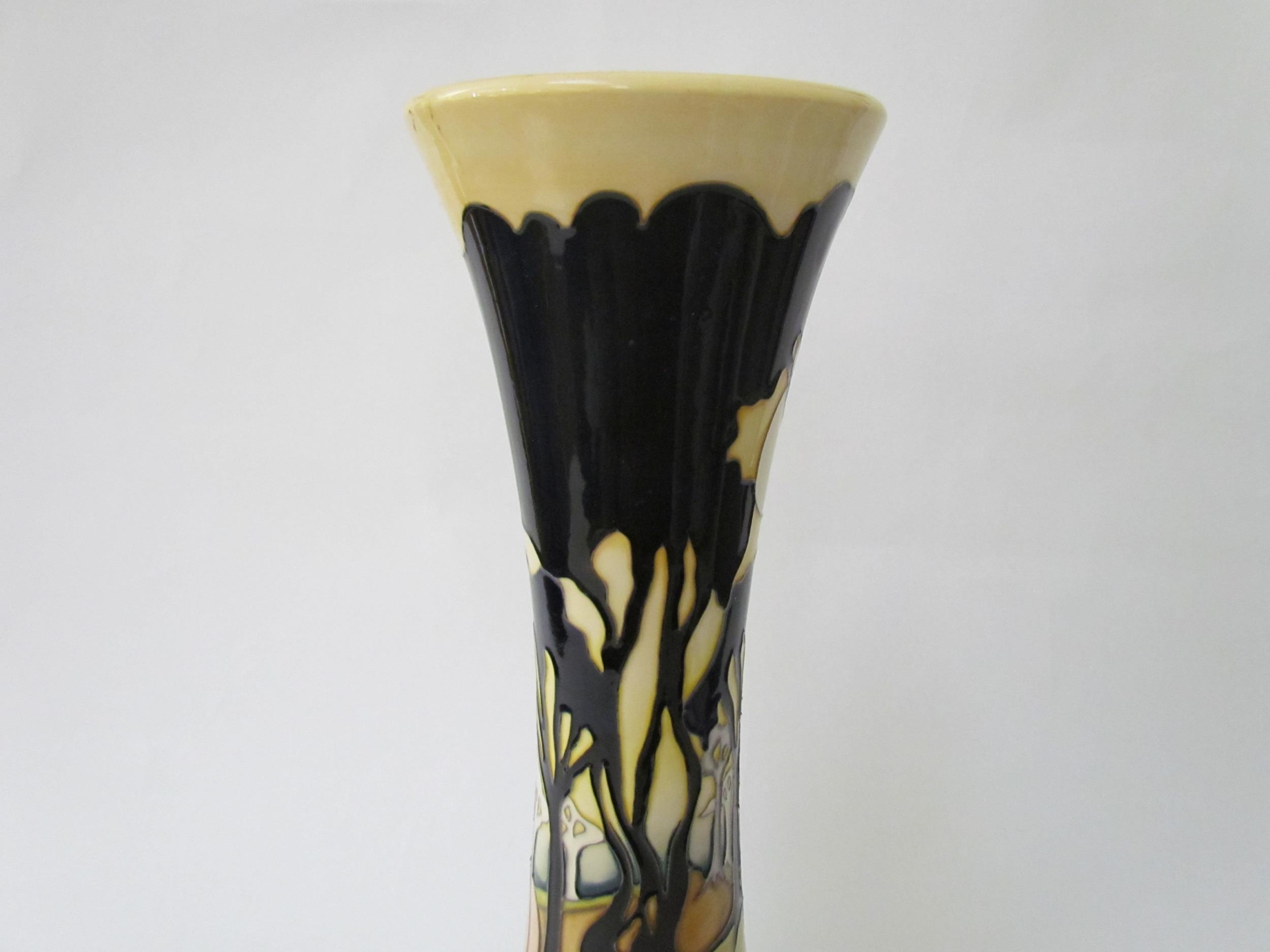 A Moorcroft Moonshadows Trial pattern vase, 40.5cm tall - Image 4 of 11