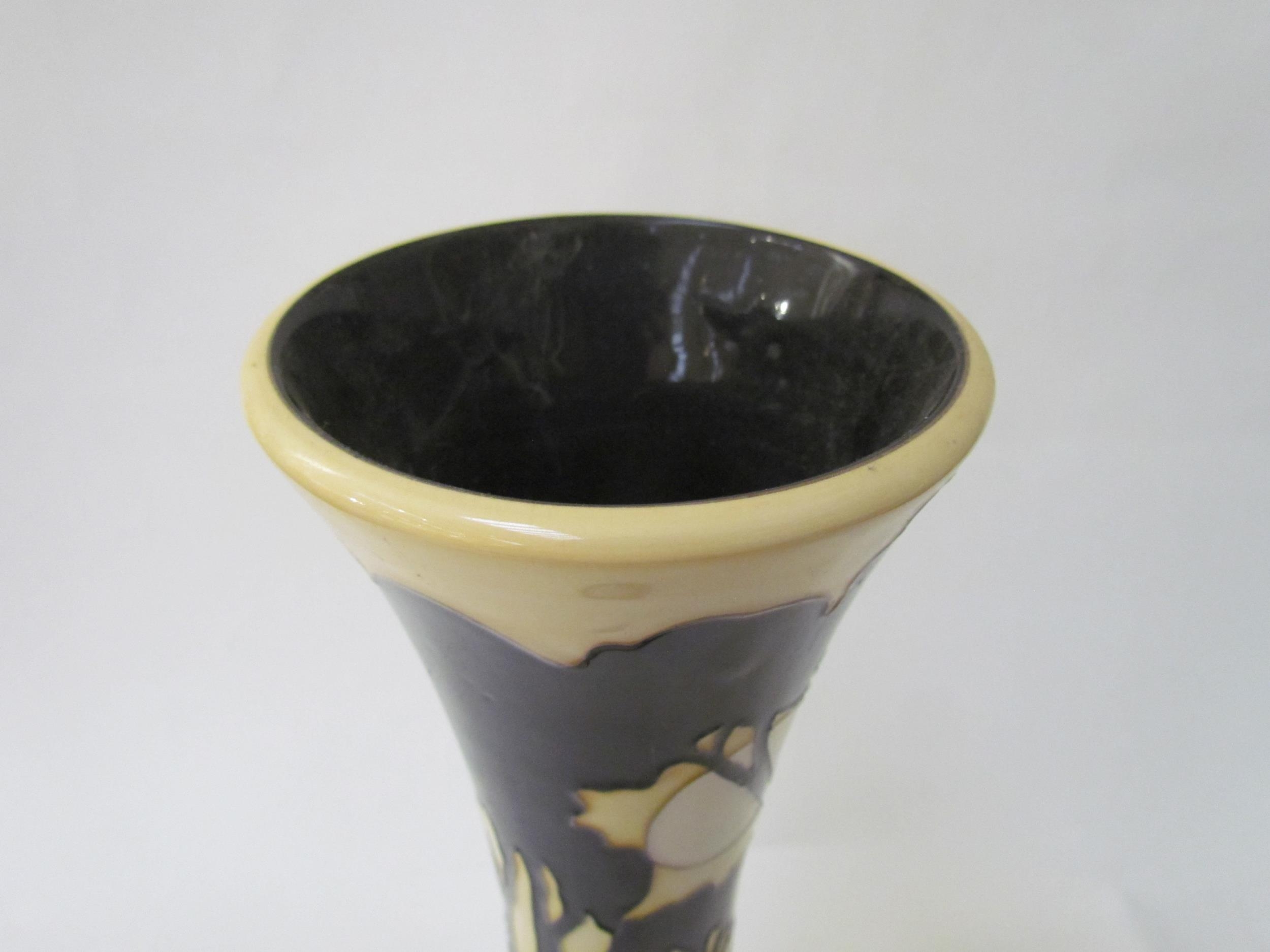 A Moorcroft Moonshadows Trial pattern vase, 40.5cm tall - Image 9 of 11