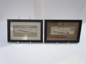 A pair of 19th Century Stevengraphs of boat race theme: 'Are You Ready?' and 'The Final Spurt',