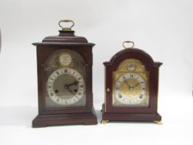 Two modern bracket clocks including Elliott of London example and Smiths 27cm & 34cm tall