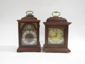 A Dent London bracket clock and another, Tempus Fugit to face. Dent with Roman numerals and outer