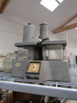 A Vihrette Elma West German vibrating machine with additional glass jars and motor
