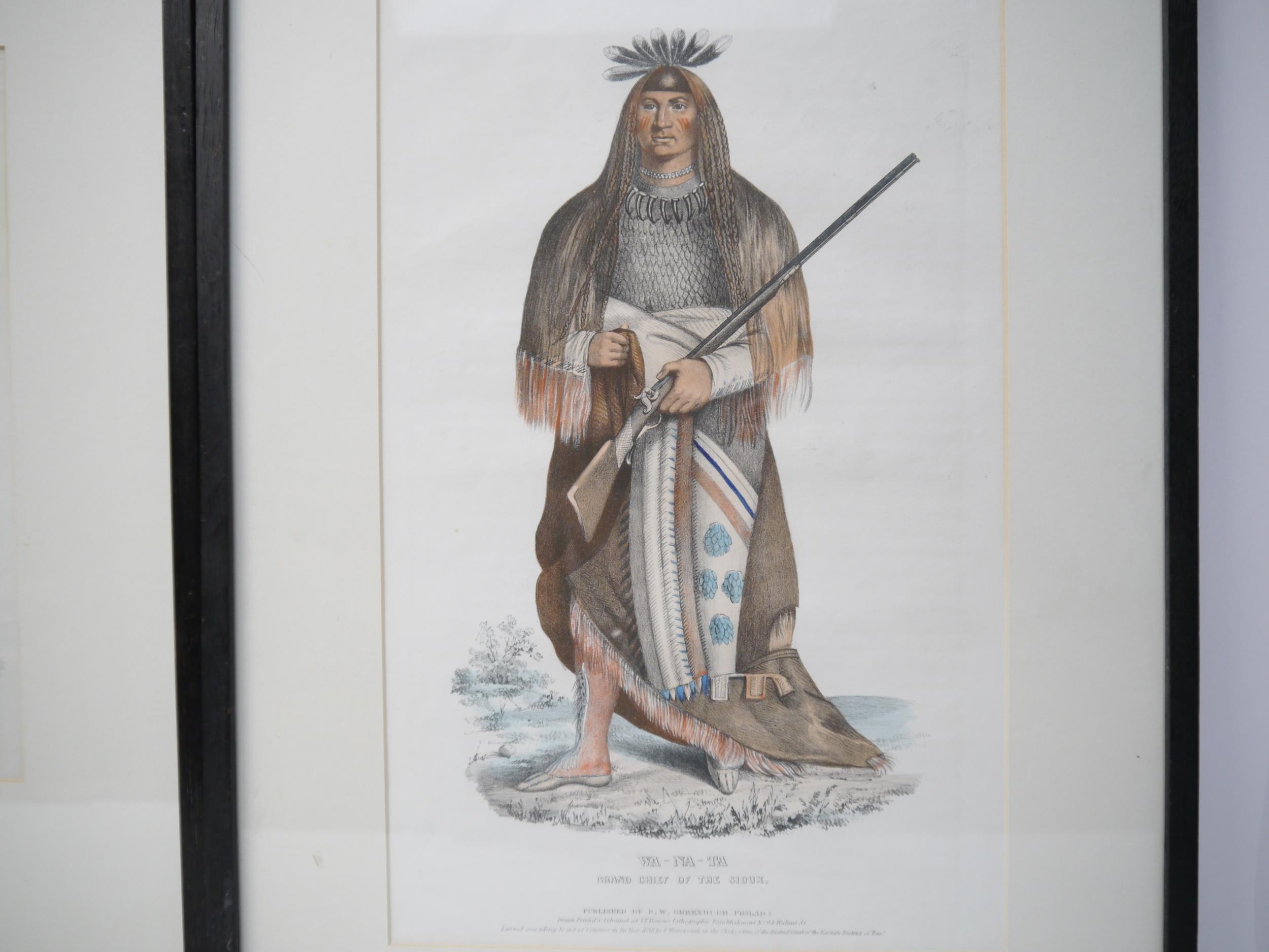 (Sioux, Chippewa, Native American), after Charles Bird King (1785-1862), 'Wa-Na-Ta, Grand Chief of - Image 2 of 3