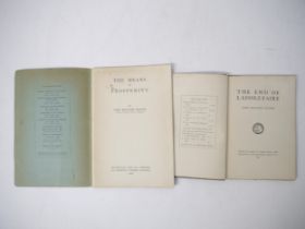 (Economics.) John Maynard Keynes, 2 titles: 'The End of Laissez-Faire', London, The Hogarth Press,