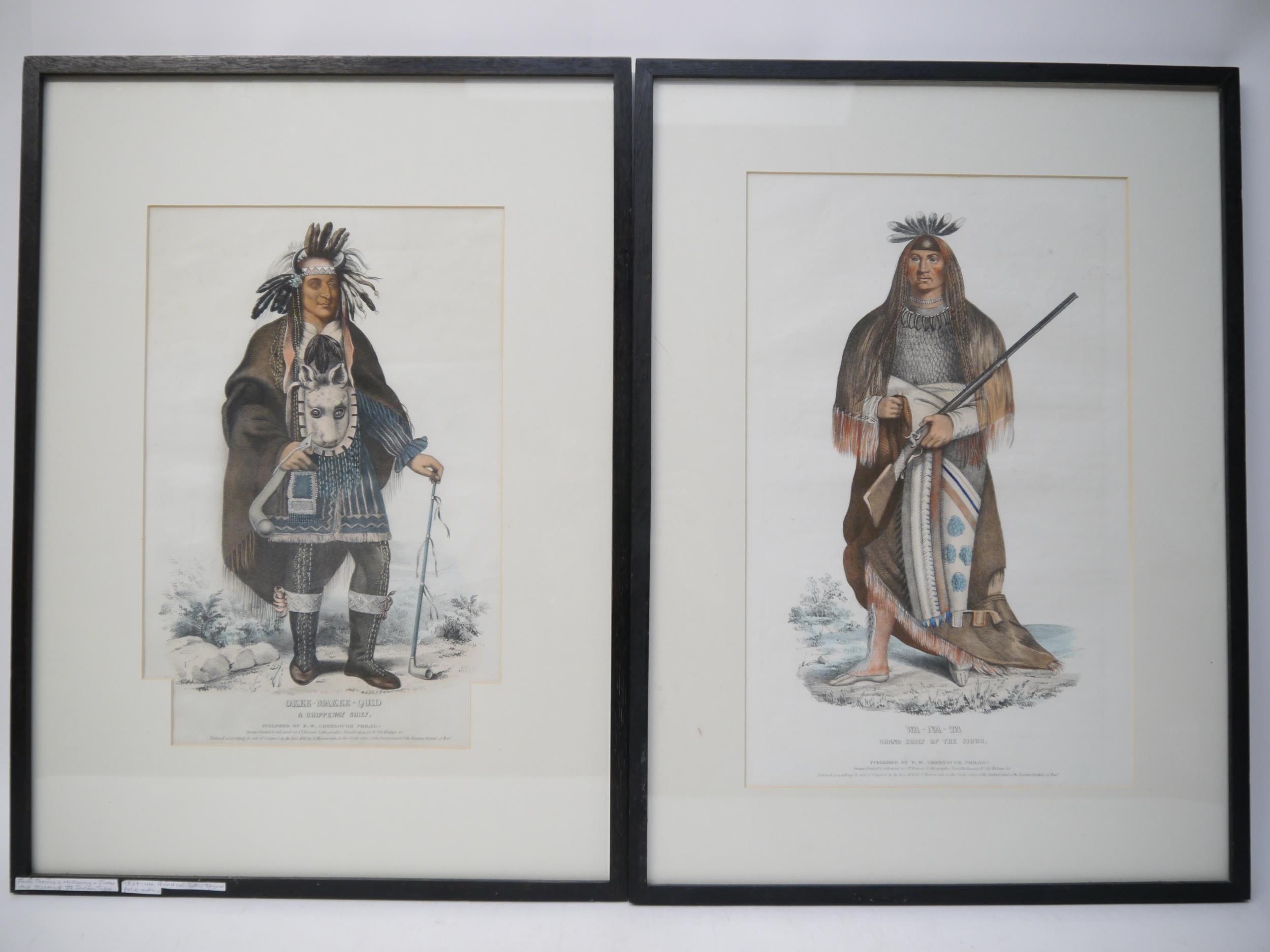 (Sioux, Chippewa, Native American), after Charles Bird King (1785-1862), 'Wa-Na-Ta, Grand Chief of
