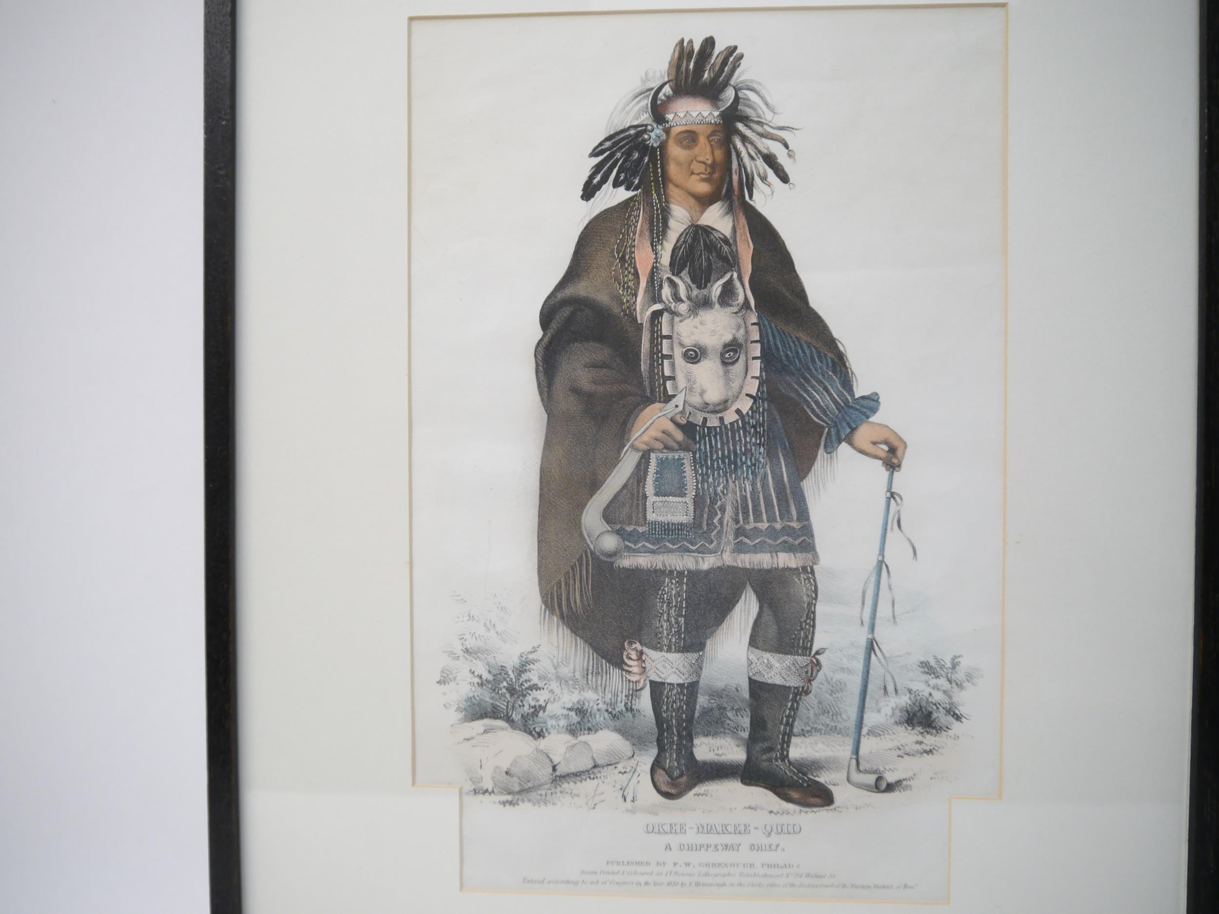 (Sioux, Chippewa, Native American), after Charles Bird King (1785-1862), 'Wa-Na-Ta, Grand Chief of - Image 3 of 3