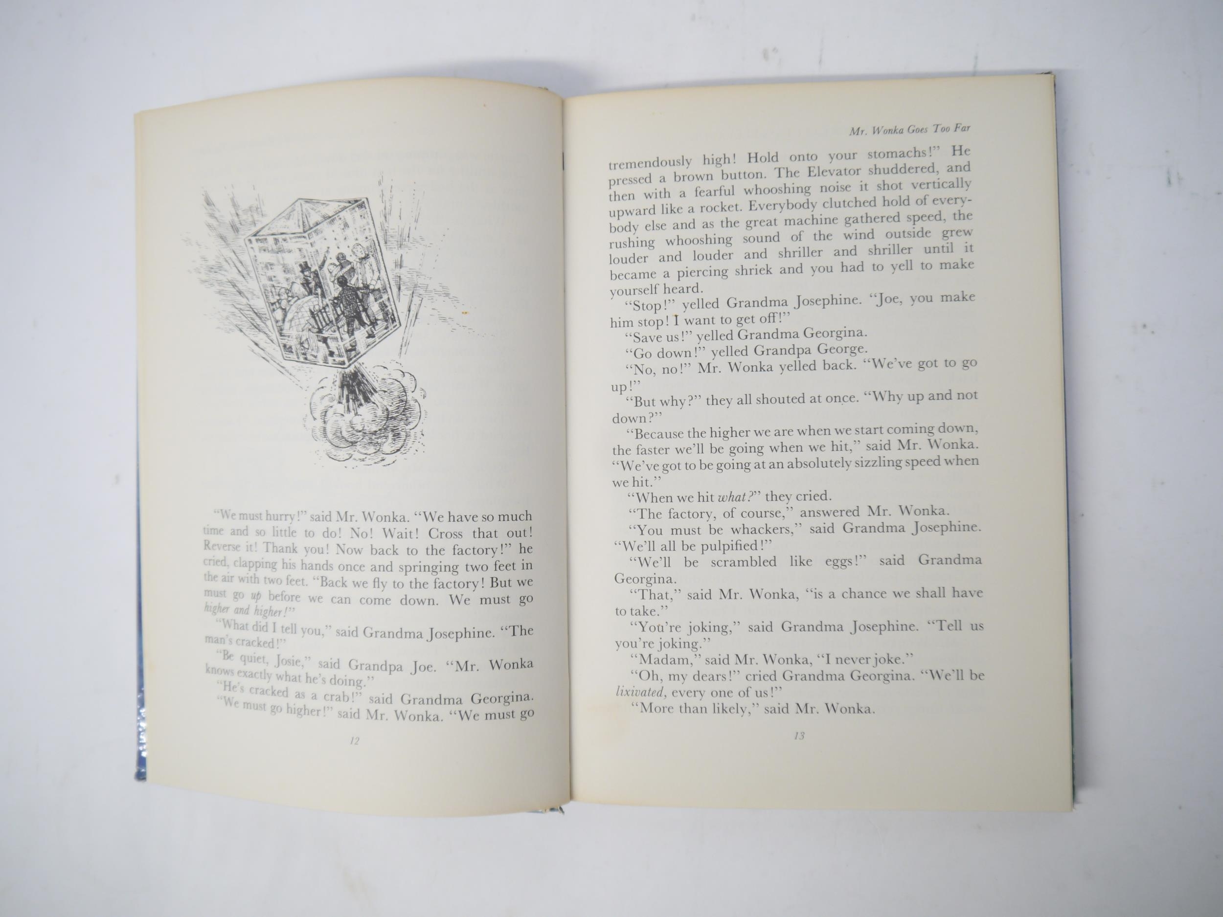 Roald Dahl: 'Charlie and the Great Glass Elevator', London, George Allen & Unwin, 1973, 1st edition, - Image 5 of 7