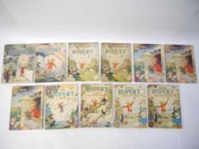 Alfred Bestall, eleven Rupert annuals comprising 1943 (2), 1944, 1945, 1946 (3), 1947 (2), 1948,