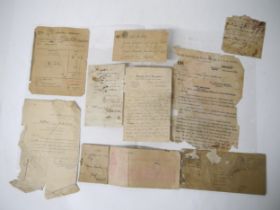 A collection of approx. 10 documents relating to Sardar Bahadur Ram Singh of Amritsar (documents